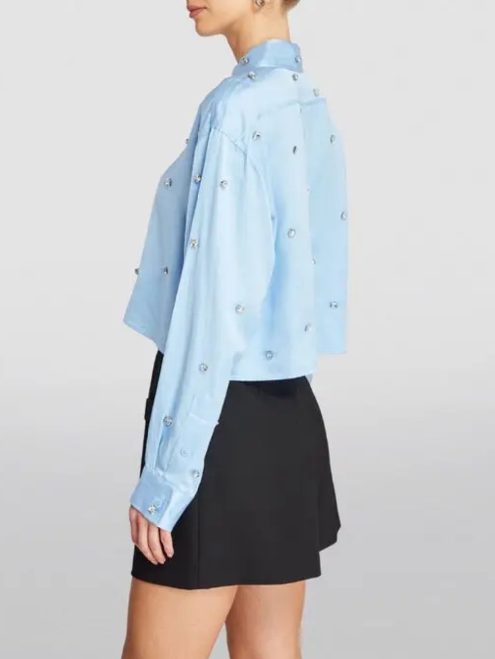 SANDRO  embellished button down  blouse - Picture 10 of 17